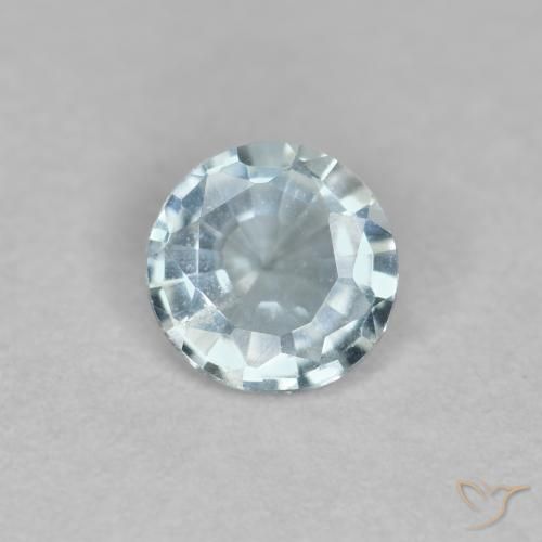 0.35ct 天然 浅蓝色 蓝晶, 圆形的, VS