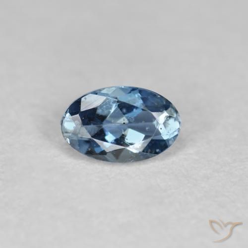 0.25ct 天然 深蓝色 蓝晶, 椭圆形, VS