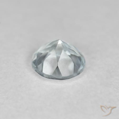 0.41克拉天然蓝晶，圆形的，VVS-VS