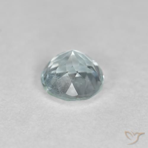 0.42克拉天然蓝晶，圆形的，VVS-VS