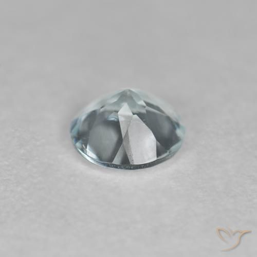 0.35克拉天然蓝晶，圆形的，VVS-VS