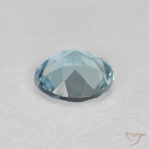 0.22克拉天然蓝晶，圆形的，VVS-VS