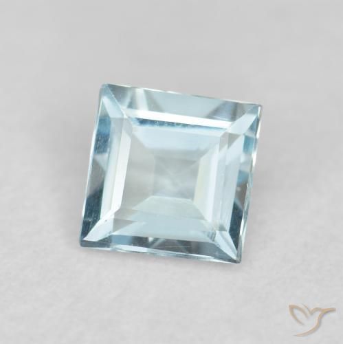 0.22克拉天然蓝晶，正方形，VVS