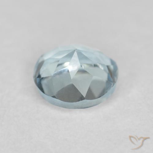 0.26克拉天然蓝晶，圆形的，VVS