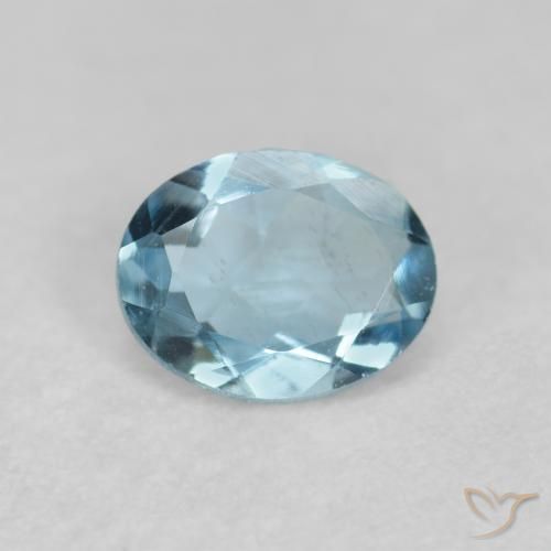 0.29ct 天然 深水蓝 蓝晶, 椭圆形, VVS-VS