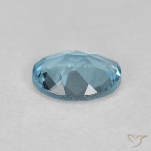 0.29克拉天然蓝晶，椭圆形，VVS-VS