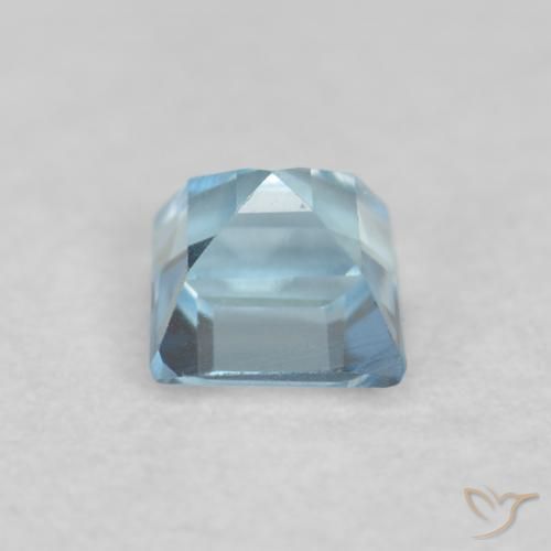 0.16克拉天然蓝晶，正方形，VVS-VS