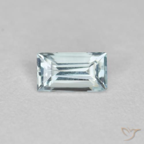 0.29ct 天然 浅绿蓝 蓝晶, 狭长方形, VS-SI