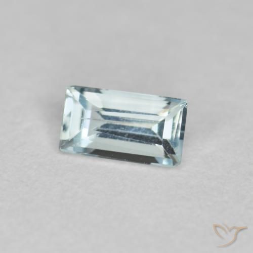 0.29克拉天然蓝晶，狭长方形，VS-SI