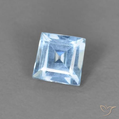 0.17克拉天然蓝晶，正方形，VS