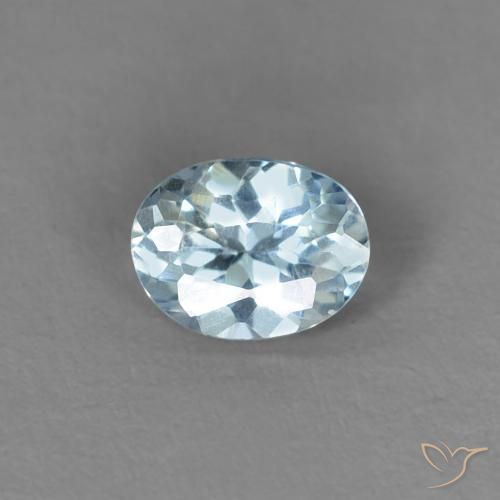 0.23ct 天然 淡蓝色 蓝晶, 椭圆形, VS