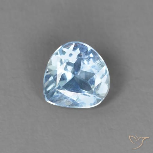 0.18克拉天然蓝晶，梨形，VS