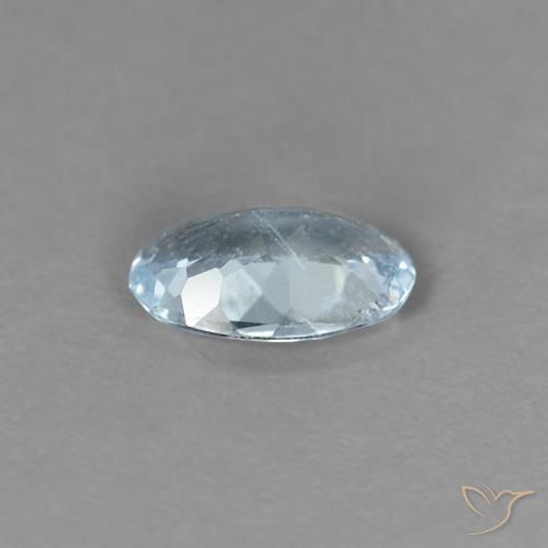 0.30克拉天然蓝晶，椭圆形，VS