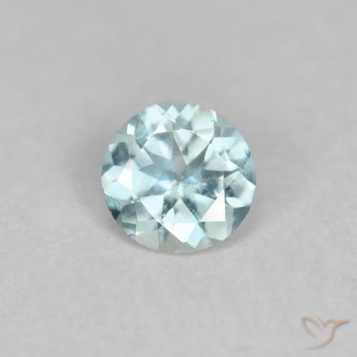 0.20ct 天然 浅蓝色 蓝晶, 圆形的, VS