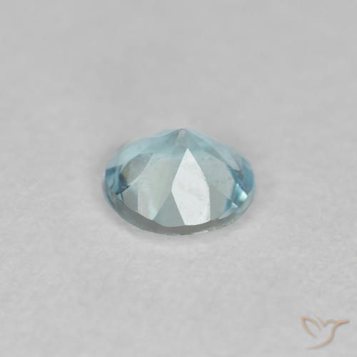0.20克拉天然蓝晶，圆形的，VS