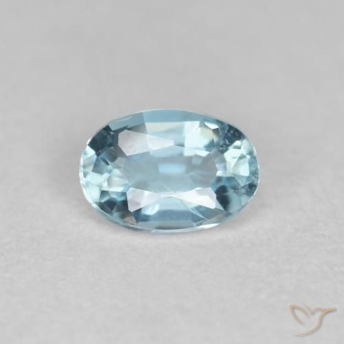 0.33ct 天然 天蓝 蓝晶, 椭圆形, VS