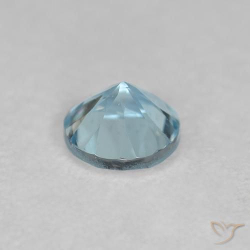 0.24克拉天然蓝晶，圆形的，VS