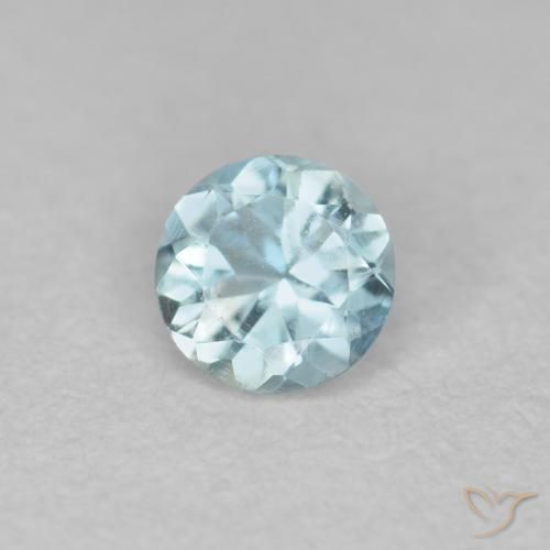 0.24ct 天然 浅蓝色 蓝晶, 圆形的, VS