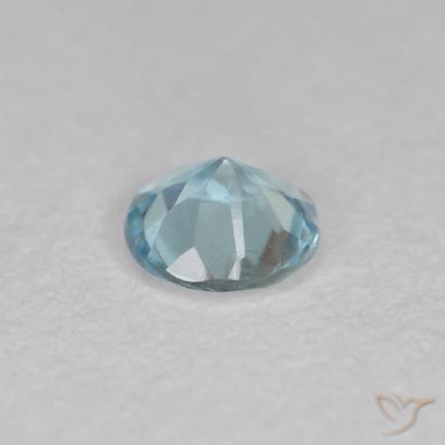 0.24克拉天然蓝晶，圆形的，VS