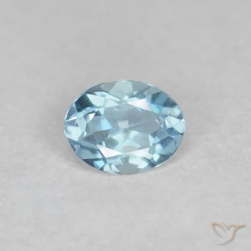0.14ct 天然 瑞士蓝 蓝晶, 椭圆形, VS