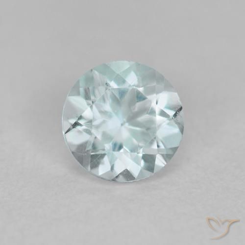 0.41ct 天然 浅蓝色 蓝晶, 圆形的, VS