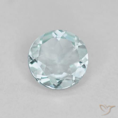 0.36ct 天然 浅水蓝色 蓝晶, 圆形的, VS