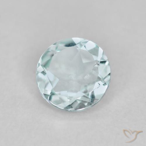 0.36克拉天然蓝晶，圆形的，VS