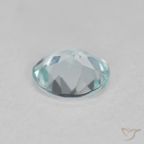 0.36克拉天然蓝晶，圆形的，VS