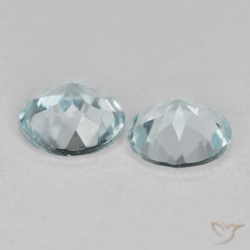 0.71克拉天然蓝晶，圆形的，VS