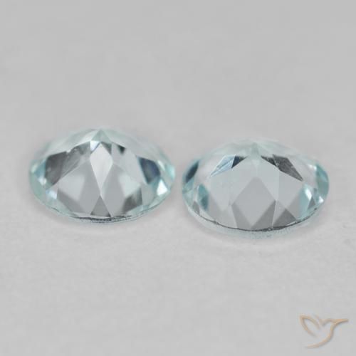 0.66克拉天然蓝晶，圆形的，VVS-VS