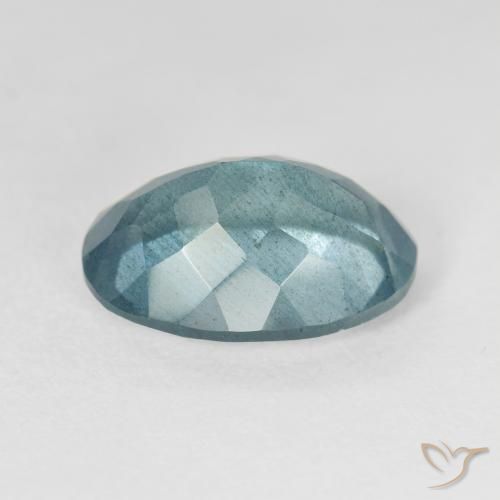 5.55克拉天然绿松石海蓝宝石，椭圆形切割，14×9.8毫米，VS-SI