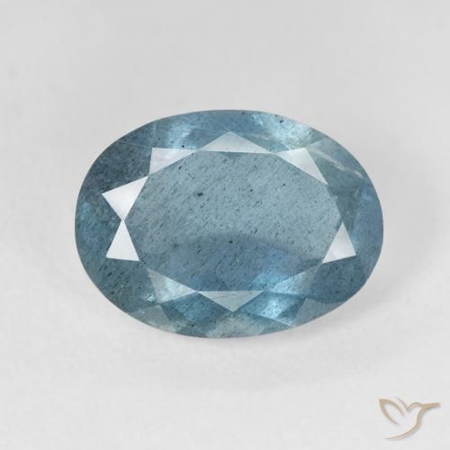 5.15ct 天然 浅蓝绿色 蓝晶, 椭圆形, VS-SI