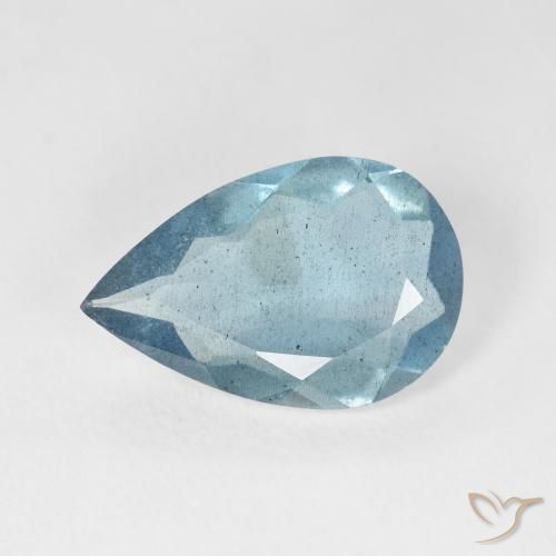 3.54ct 天然 浅水蓝色 蓝晶, 梨形, VS-SI
