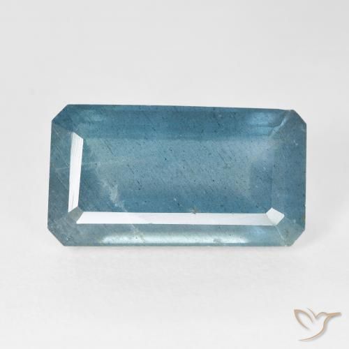 10.40ct 天然 中蓝 蓝晶, 祖母绿式切割, VS-SI