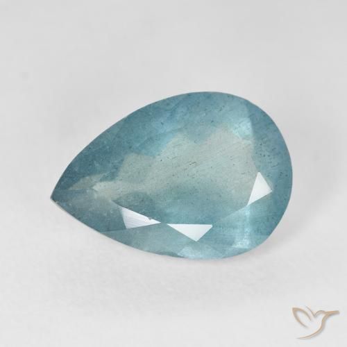 5.16ct 天然 浅蓝色 蓝晶, 梨形, VS-SI