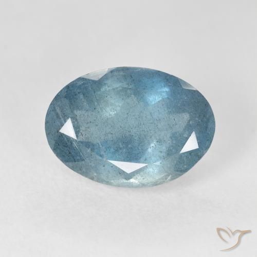 5.28ct 天然 浅蓝色 蓝晶, 椭圆形, VS-SI