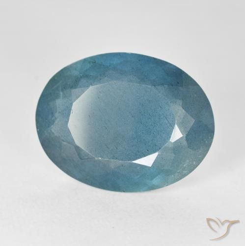 12.80克拉天然蓝晶，椭圆形，VS-SI