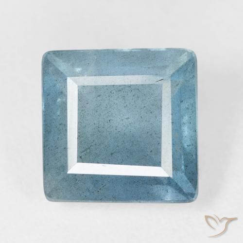 4.81ct 天然 Light Bluish Turquoise 蓝晶, 正方形, VS-SI