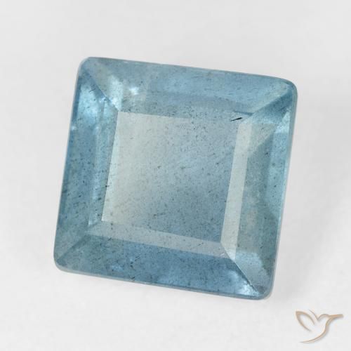4.81克拉天然蓝晶，正方形，VS-SI