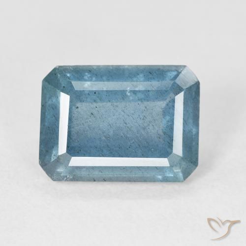 4.38ct 天然 蓝绿色 蓝晶, 祖母绿式切割, VS-SI