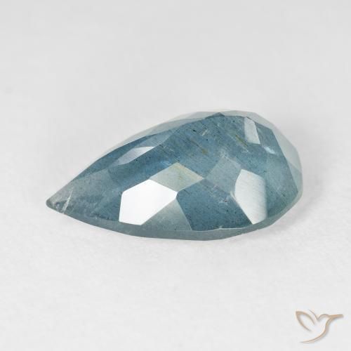 5.66克拉天然蓝晶，梨形，VS-SI
