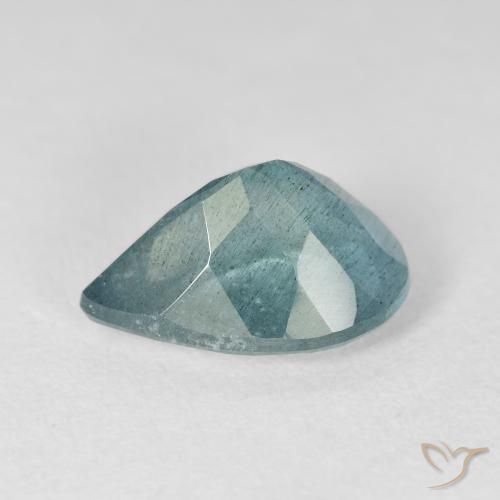 4.01克拉天然蓝晶，梨形，VS-SI