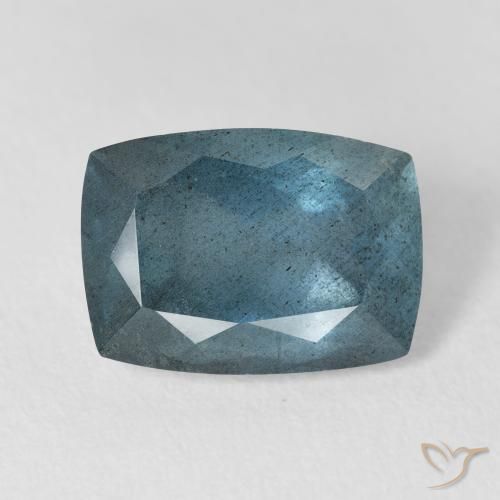 5.68克拉天然海蓝宝石，垫形剪裁，12.8×9.2毫米，VS-SI