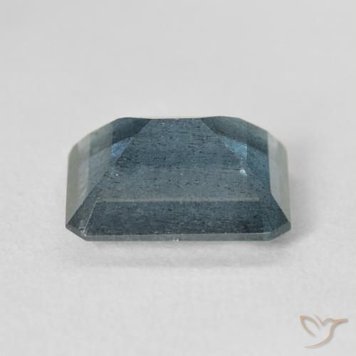 5.38克拉天然海蓝宝石，祖母绿式切割，12.3×10毫米，VS-SI