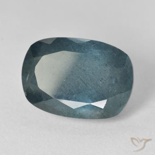 9.84克拉天然海蓝宝石，垫形剪裁，15.6×11毫米，VS-SI
