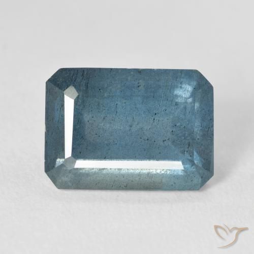7.81克拉天然海蓝宝石，祖母绿式切割，14×10.1毫米，VS-SI
