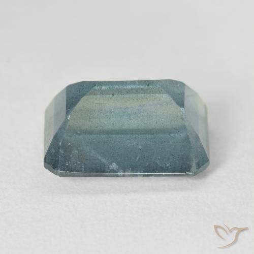 7.81克拉天然海蓝宝石，祖母绿式切割，14×10.1毫米，VS-SI