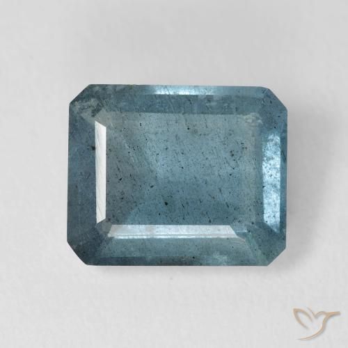 4.63ct 天然 蓝绿色 海蓝宝石, 八角形 / 祖母绿切工, VS-SI, Photo A