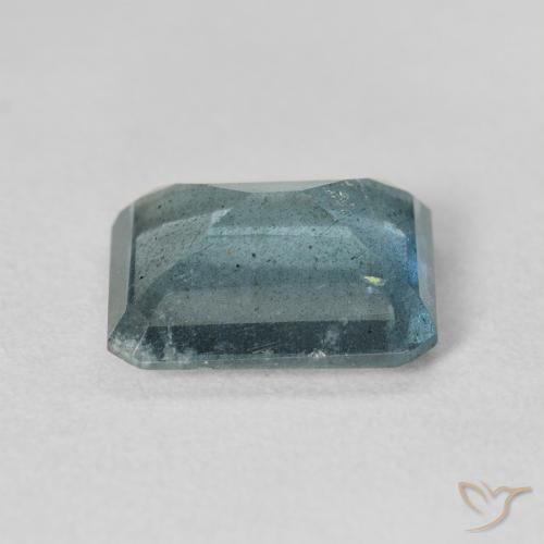 4.63克拉天然海蓝宝石，祖母绿式切割，12×9.9毫米，VS-SI