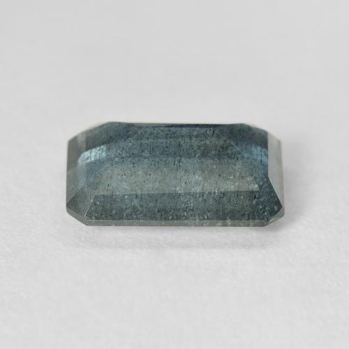 4.25克拉天然海蓝宝石，祖母绿式切割，12.4×8.7毫米，半透明